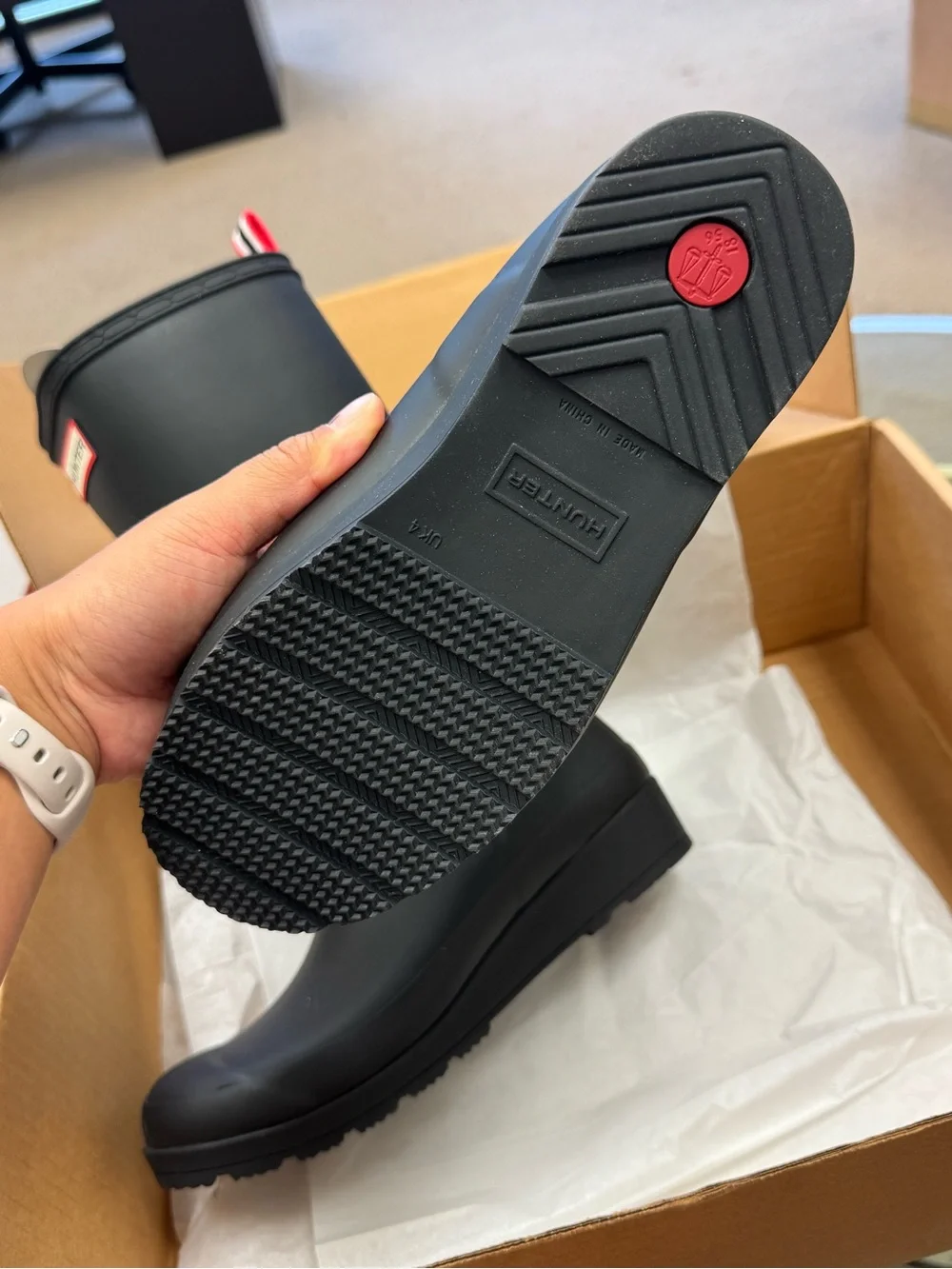 Hunter Tall Play Rainboots Black 6